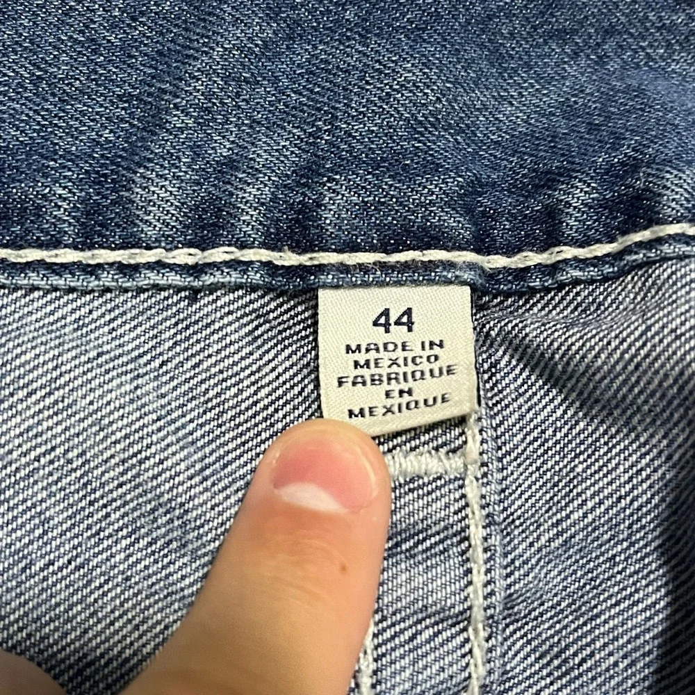 True Religion Jeans Mens 44x34 Blue Denim Straight Fit‎ Y2K Grunge